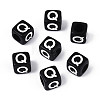Initial Acrylic Horizontal Hole Beads OACR-ZX006-35Q-1