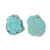 Natural Howlite Pendants TURQ-L031-020-2