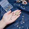 8Pcs 4 Styles Stainless Steel Cuff Earrings EJEW-BM0001-01-3