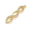 Brass Micro Pave Cubic Zirconia Pendants KK-C254-06A-G-2