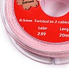 2-Ply Round Waxed Cotton Thread Cords YC-T004-01A-29-2