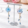Flower Dangle Earrings EJEW-TA00636-4