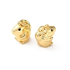 Brass Micro Pave Black Cubic Zirconia Charms CU-CBA03AF-02G-2