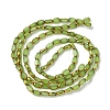 2 Strands Electroplate Opaque Color Glass Beads Strands EGLA-YW0005-26H-1