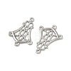 Non-Tarnish 304 Stainless Steel Hollow Flower Chandelier Component Links X-STAS-R083-25-2