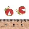 Fruit 304 Stainless Steel Enamel Pendants SA-CBA49D2-11G-12-3