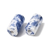 Glazed Porcelain Beads PORC-K012-02-3