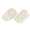 Spray Painted Transparent Glass Connector Charms X1-GLAA-H035-06-3