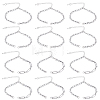 12Pcs 2 Styles 304 Stainless Steel Chain Bracelet Making AJEW-BM00003-1