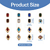 Kissitty 104pcs 13 style Electroplate Glass Beads Strands EGLA-KS0001-01-5