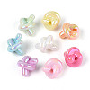 UV Plating Luminous Opaque Acrylic Beads SACR-T017-90M-1