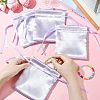 Satin Cloth Drawstring Pouches with Flower ST-CJ0048-001D-5