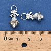 Brass Micro Pave Cubic Zirconia Pendants LS-KK-Z127-01S-4