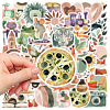 50Pcs PVC Self-Adhesive Stickers PW-WG1C062-01-4