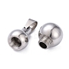 Openable 304 Stainless Steel Urn Ashes Pendants STAS-D097-15P-2
