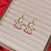 Christmas Acrylic Dangle Earrings FS-WGDBFB5-01-1