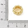 Brass Micro Pave Cubic Zirconia Beads CU-CBA389D-01G-05-3