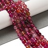 Dyed & Heated Natural Dragon Veins Agate Beads Strands G-P539-A01-24-2