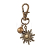 Alloy Star Sun Moon Pendants Decoration HJEW-JM02282-3