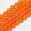 Transparent Glass Beads Strands EGLA-A039-T6mm-D11-1