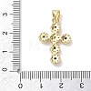 Brass Micro Pave Cubic Zirconia Pendants KK-L268-015G-A02-3