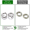 925 Sterling Silver Saw Cut Open Jump Rings STER-F036-02S-1x9mm-3