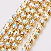 Brass Rhinestone Strass Chains CHC-S6-12C-1-1