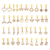 20Pcs 10 Styles Alloy Rhinestone Shoe Charms HJEW-ME00151-6