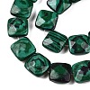 Synthetic Malachite Beads Strands G-T138-162-3