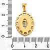 Golden 304 Stainless Steel Pendants STAS-K300-02G-E-3