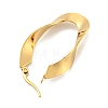 202 Stainless Steel Irregular Oval Hoop Earring EJEW-H003-10G-2