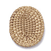 Handmade Reed Cane/Rattan Woven Beads X-WOVE-Q075-05-2