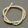 1 Strand Dyed Lemon Chiffon Round Synthetic Turquoise Beads Strands X-TURQ-G106-6mm-02Q-2