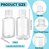 Transparent PET Plastic Refillable Flip Cap Bottle MRMJ-WH0001-63-2