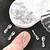 SHEGRACE Brass Micro Pave Cubic Zirconia Charms XGRQ5K115-824P-B-4