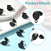 50Pcs Ion Plating(IP) 304 Stainless Steel Stud Earring Findings STAS-BBC0007-47-3