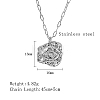 Non-Tarnish 304 Stainless Steel Pendant Necklaces QZ6999-1-1