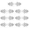 SUPERFINDINGS 14Pcs Alloy Snap Lock Clasps Findings FIND-FH0008-37P-1