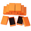 Rectangle Cardboard Paper Jewelry Box CON-TAC0015-01G-2