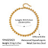 304 Stainless Steel Drop Link Chain Necklaces for Women EA0353-2-2