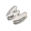 Brass Slide Charms KK-Z163-01P-W-2