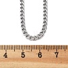 Non-Tarnish 304 Stainless Steel Curb Chain Necklaces NJEW-H492-01P-2