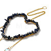 Heart Natural Lapis Lazuli Chips Hanging Ornaments HJEW-G024-01H-3