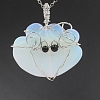 Opalite Wire Wrapped Pendants PW-WG47F96-07-1