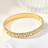 304 Stainless Steel & Rhinestone Hinged Bangles for Women BJEW-Z178-03G-2
