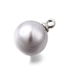ABS Plastic Imitation Pearl Pendants FIND-H052-01F-02P-2