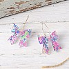 Bowknot Acrylic Hoop Earrings FS-WGD1738-01-3