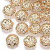 Multi-Petal Brass Bead Caps KK-S354-211-NF-2