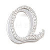 Brass Micro Pave Clear Cubic Zirconia Pendants CU-CBA8481-01P-Q-1