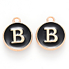 Golden Plated Enamel Alloy Charms ENAM-SZ0001-26B-B-2